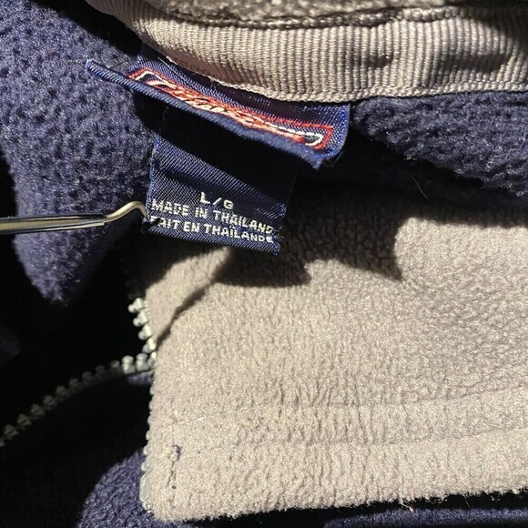 Champs Sports Men's Navy Blue Fleece Pullover 1/4 Zip Sz-Lg - Picture 6 of 6